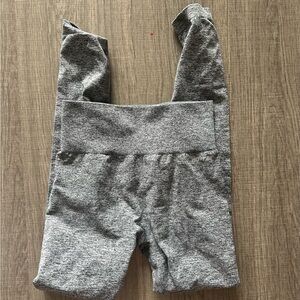 Gray marled leggings